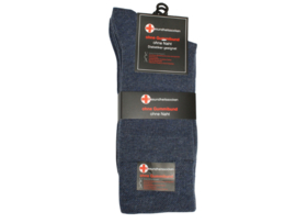3 paar diabetes sokken - Drukvrije boord - Jeansblauw