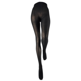 3-Pack - Katoenen damesmaillot/panty - 80 denier - Mat - Zwart