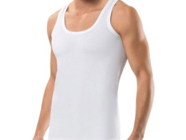 9 stuks onderhemd - SQOTTON® - 100% katoen - Wit