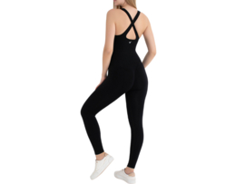 Dames Sport Jumpsuit WOOSTER® - Shape & Liftend Effect - Zwart