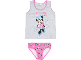 Meisjes ondergoedset - Minnie Mouse - Grijs/Roze