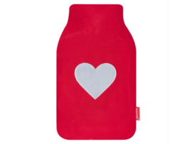 Valentijn cadeau - Warmwaterkruik - Kruik met hoes - Rood