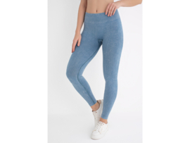 Dames Sportlegging WOOSTER® - Shape & Liftend Effect - Jeansblauw