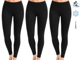 3 stuks Thermo leggings - Zwart