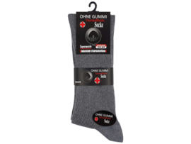 4 pack diabetes sokken - Zonder elastische boord - Naadloos - Blauw/Gijs Mix