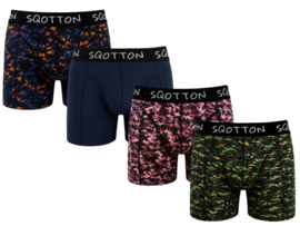 SQOTTON® Katoenen boxershorts - 4-Pack - Jungle Fusion