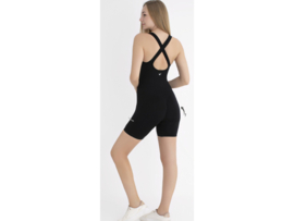 Dames Sportshort Bodysuit WOOSTER® - Shape & Liftend Effect - Zwart