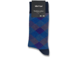 SQOTTON® - Naadloze sokken - Ruit