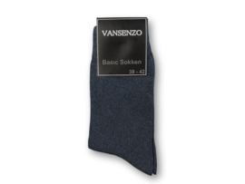 Basic Sok - VANSENZO® - Basic - Donker Jeansblauw