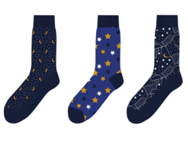6 paar Naadloze sokken - Galaxy