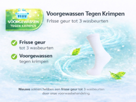 3 paar Naadloze damessokken - Wit