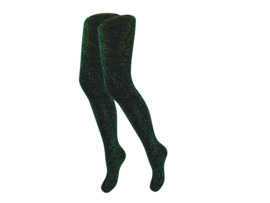 Kindermaillot - Glitter - Zwart-Groen