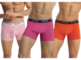 3-Pack WOOSTER® Heren Boxershorts - Roze-Fuchsia-Oranje