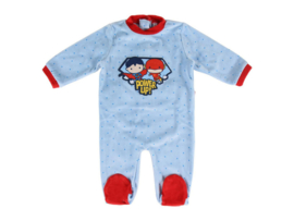 Baby romper boxpakje - Superhelden - Velours - Blauw