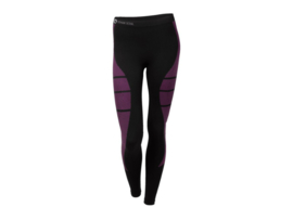 Thermo sportlegging - Seamless - Quick Dry - Zwart-Roze