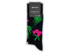 SQOTTON® - Naadloze sokken - Tropical Flower