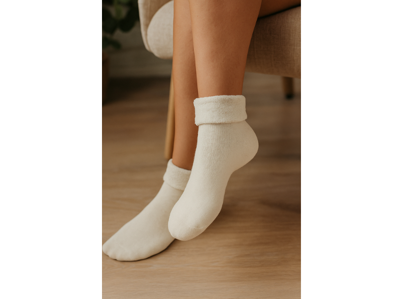 Thermo Huissok - Katoen - Naadloos - Beige - One size (36-40)