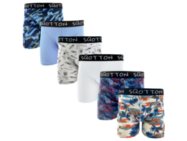 Heren boxershorts - SQOTTON® - 6 stuks - Holliday/Beach