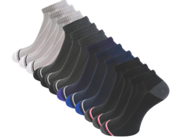 12 paar Heren sneakersokken - Active Mix - Stripe