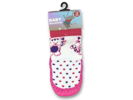 Baby Slofjes - Meisjes Pantoffels - Katjes - Roze/Ecru