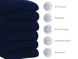 6 paar SQOTTON® Katoenen sokken - Naadloos - Marineblauw