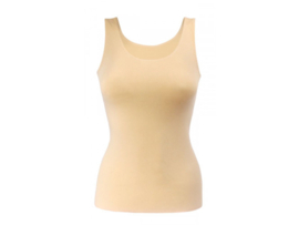 Dames onderhemd - microfiber - naadloos - Beige