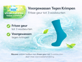 3 paar Naadloze damessokken - Aquablauw