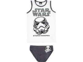 Star Wars - Stormtrooper - Jongens Ondergoedset - Wit/Grijs