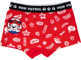 2 Pack PAW Patrol Jongens boxershorts - Biologisch Katoen - Rood-Blauw