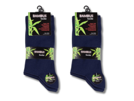6 paar Bamboe sokken - Naadloos - Marineblauw