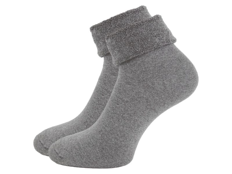 Thermo Huissok - Katoen - Naadloos - Grijs - One size (36-40)