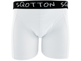 Boxershort - SQOTTON® - Basic - Wit