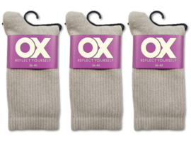 3 paar Naadloze damessokken - Lichtgrijs