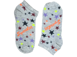Dames sneakersok - Sterren - Superstar - Licht Grijs