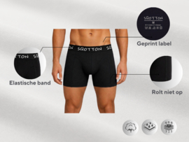 SQOTTON® Katoenen boxershorts -  4-Pack - Rebel Lines