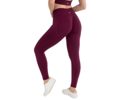 Dames Sportlegging WOOSTER® - Shape & Liftend Effect - Bordeaux