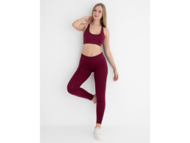 Dames Sportlegging WOOSTER® - Shape & Liftend Effect - Bordeaux