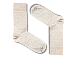 6 paar SQOTTON® Katoenen sokken - Naadloos - Beige-mix