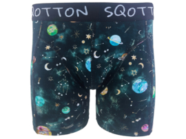 Boxershort - SQOTTON® - Galaxy- Groen