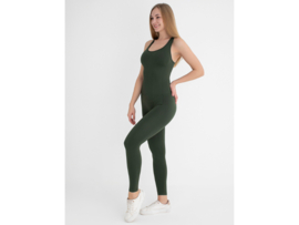 Dames Sport Jumpsuit WOOSTER® - Shape & Liftend Effect - Groen
