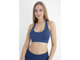 Sportbeha met gekruiste bandjes - WOOSTER® - Blauw