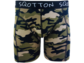 Boxershort - SQOTTON® - Camouflage - Groen
