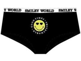 Dames onderbroek - Hipster - Smiley World - Zwart