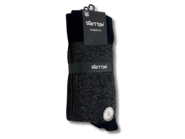 3 Paar SQOTTON® Lamswollen sokken - Naadloos - Gemêleerd Grijs
