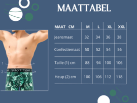 Boxershort - SQOTTON® - Jungle - Groen/Wit