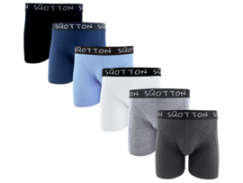 Heren boxershorts - SQOTTON® - 6 stuks - Basic/Classic