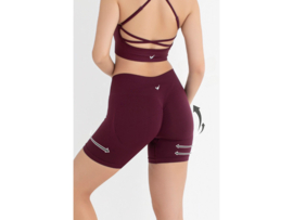 Dames Korte Sportbroek WOOSTER® - Shape & Liftend Effect - Bordeaux