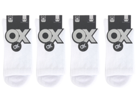 4 paar Halfhoge herensokken - Naadloos - Wit