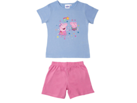 Kinderpyjama - Shortama - Peppa Pig - Blauw