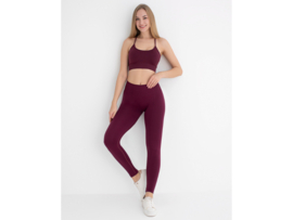 Sportbeha met spaghettibandjes en gekruiste rug – WOOSTER® - Bordeaux